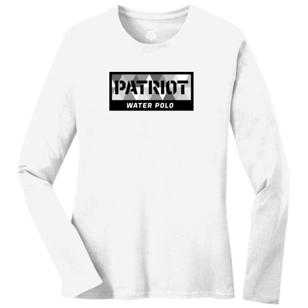 Banner Logo - AISIN Ladies Long Sleeve Core Cotton Tee Thumbnail