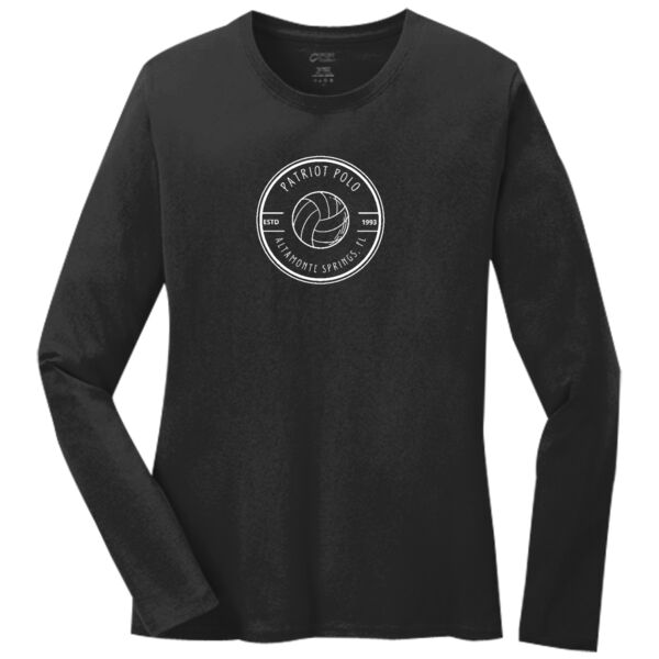 Circle Logo - Ladies Long Sleeve Core Cotton Tee Thumbnail