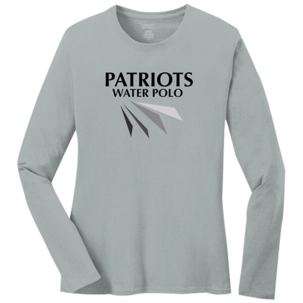 White Patriots - Ladies Long Sleeve Core Cotton Tee Thumbnail