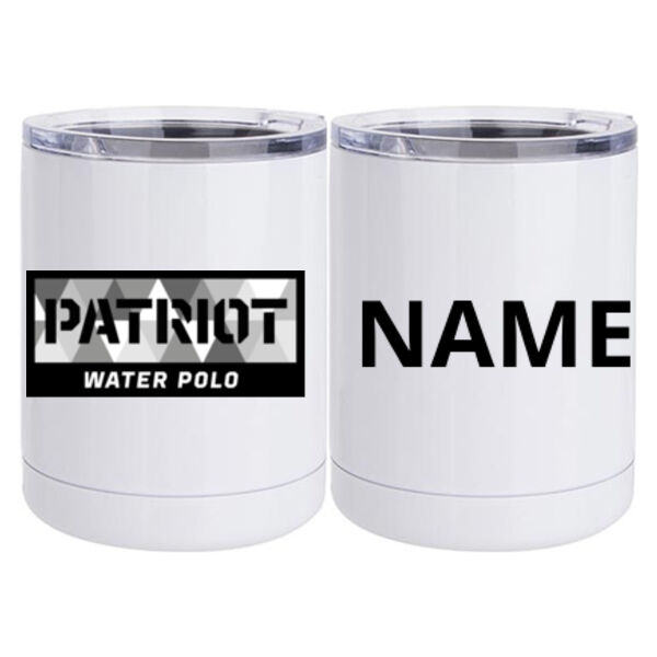 Personalized - 10 oz. White Stainless Steel Short Tumbler Thumbnail