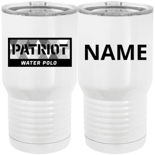Personalized - 20 oz. Tall Stainless Steel Vacuum Insulated Tumbler White Thumbnail
