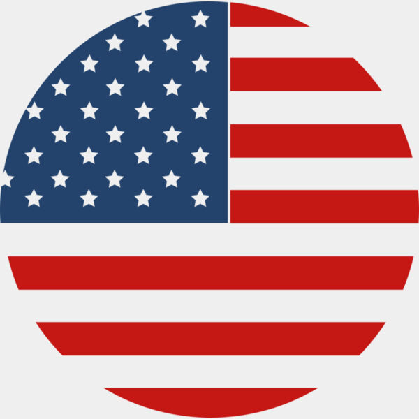 US Flag in Circle Thumbnail