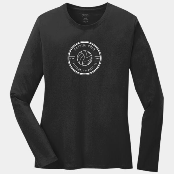 Circle Logo - Ladies Long Sleeve Core Cotton Tee Thumbnail