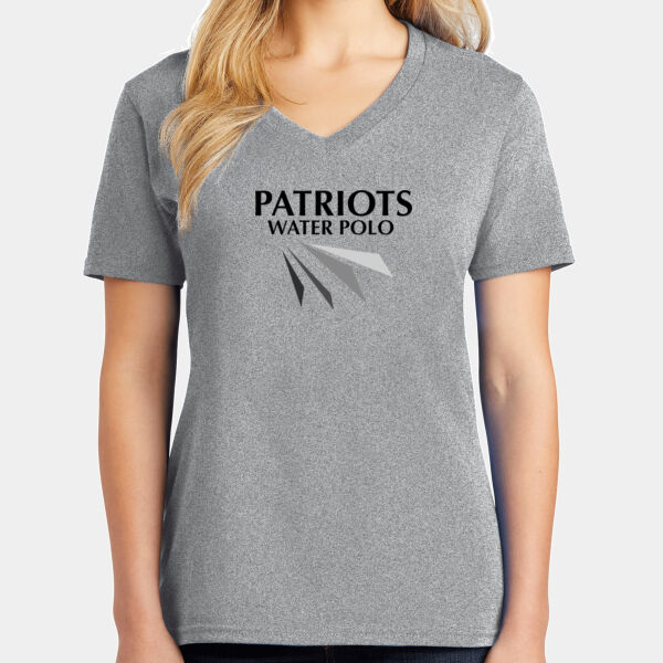White Patriots - Ladies Core Cotton V-Neck Tee Thumbnail