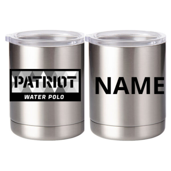 Personalized - 10 oz. Silver Stainless Steel Short Tumbler Thumbnail