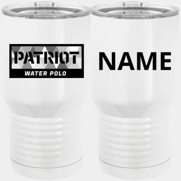 Personalized - 20 oz. Tall Stainless Steel Vacuum Insulated Tumbler White Thumbnail