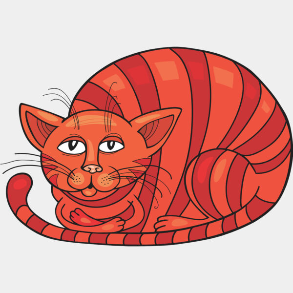 Colored Cartoon Cat 6 Thumbnail