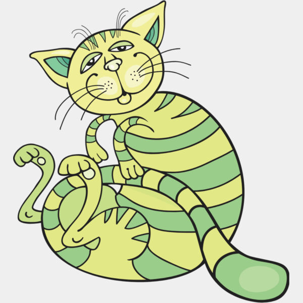 Colored Cartoon Cat 1 Thumbnail