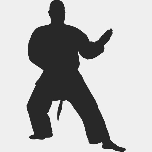 Martial Arts Fighter Silhouette 1 Thumbnail