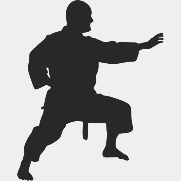 Martial Arts Fighter Silhouette 11 Thumbnail