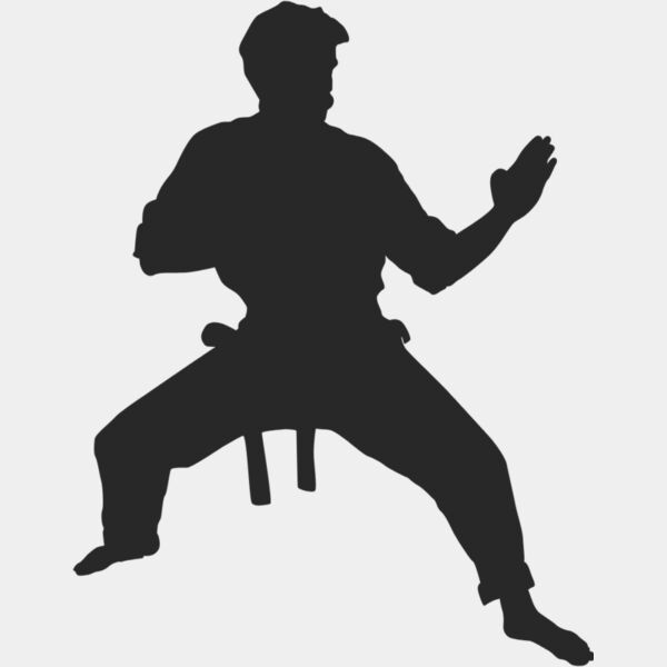 Martial Arts Fighter Silhouette 16 Thumbnail