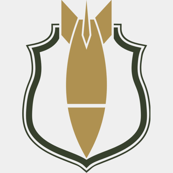 Military Rocket Missile Shield Badge 1 Thumbnail