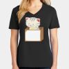 Ladies Core Cotton V-Neck Tee Thumbnail