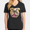 Ladies Core Cotton V-Neck Tee Thumbnail
