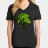 Ladies Core Cotton V-Neck Tee Thumbnail
