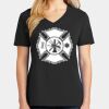 Ladies Core Cotton V-Neck Tee Thumbnail