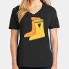 Ladies Core Cotton V-Neck Tee Thumbnail