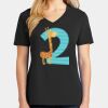 Ladies Core Cotton V-Neck Tee Thumbnail