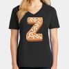 Ladies Core Cotton V-Neck Tee Thumbnail