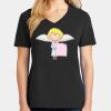 Ladies Core Cotton V-Neck Tee Thumbnail