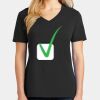 Ladies Core Cotton V-Neck Tee Thumbnail