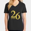 Ladies Core Cotton V-Neck Tee Thumbnail